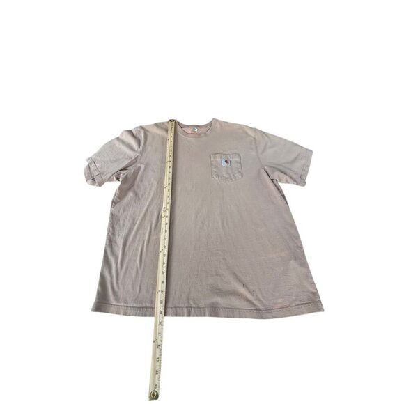 Carhartt Mens XL Brown T-Shirt With Pocket K87 *note wear - Picture 8 of 11